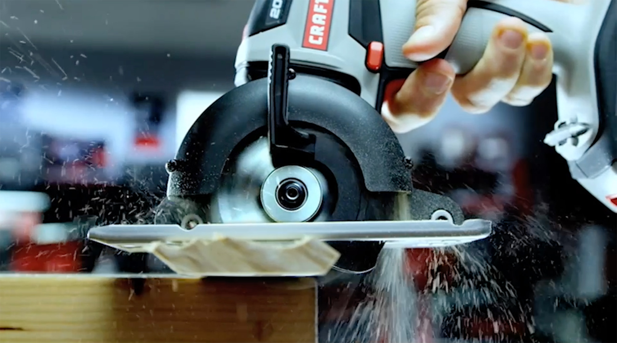 video still of circular saw tool